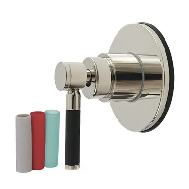 Certified Kingston Brass Kaiser Single-Handle Six-Way Diverter Valve with Round Trim Kit, Polished Nickel - KS4036DKL