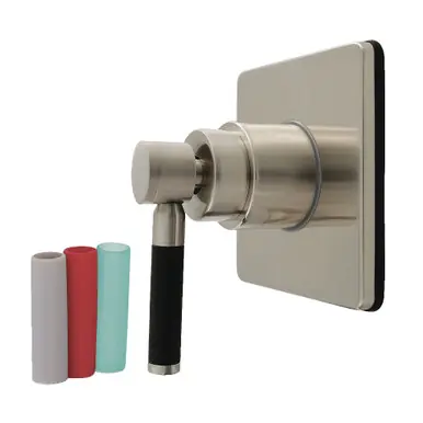 Don’t Miss Out Kingston Brass Kaiser Single-Handle Six-Way Diverter Valve with Square Trim Kit, Brushed Nickel - KS4048DKL