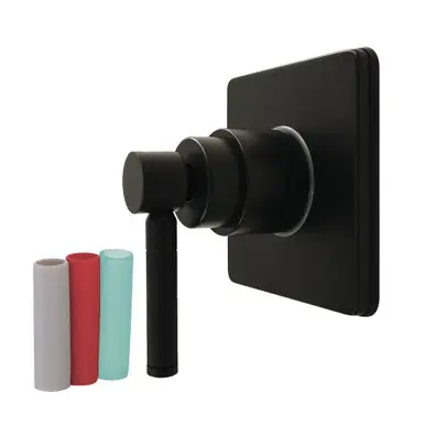 Kingston Brass Kaiser Single-Handle Six-Way Diverter Valve with Square Trim Kit, Matte Black - KS4040DKL Don’t Miss Out