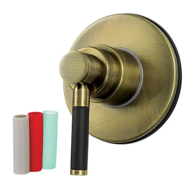 Kingston Brass Kaiser Single-Handle Three-Way Diverter Valve with Round Trim Kit, Antique Brass - KS3033DKL Low Price