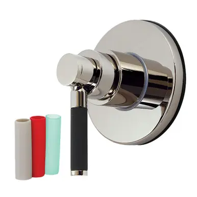 Kingston Brass Kaiser Single-Handle Three-Way Diverter Valve with Round Trim Kit, Polished Nickel - KS3036DKL Price Cut