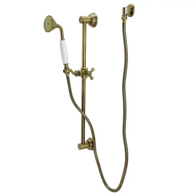Kingston Brass KAK3523W3 Made To Match Hand Shower Combo with Slide Bar, Antique Brass Price Cut