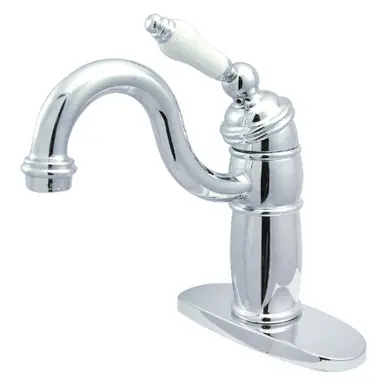 Kingston Brass KB1481PL Victorian Single-Handle Monoblock Two Handle Bar Faucet, Polished Chrome Original