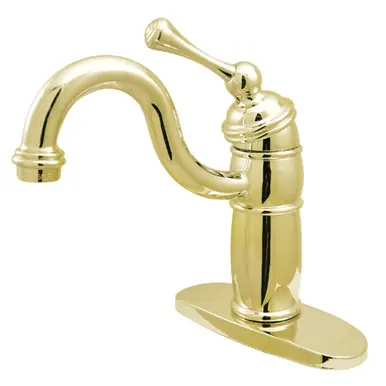 Grab Now Kingston Brass KB1482BL Vintage Single-Handle Monoblock Bar Faucet, Polished Brass