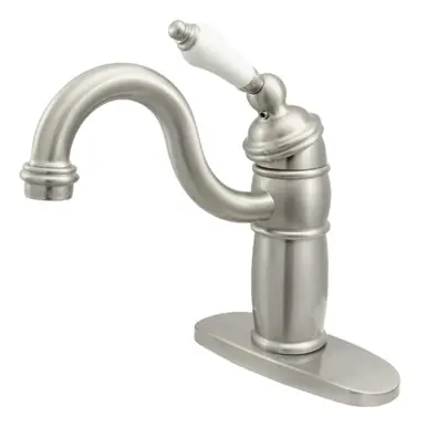 Express Delivery Kingston Brass KB1488PL Victorian Single-Handle Monoblock Bar Faucet, Brushed Nickel