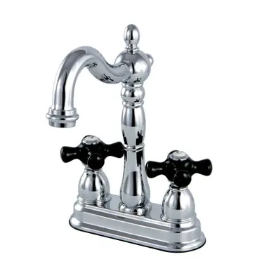 Kingston Brass KB1491PKX Duchess Two-Handle Bar Faucet, Polished Chrome Free Returns