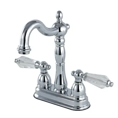 Best Choice Kingston Brass KB1491WLL Wilshire Two-Handle Bar Faucet, Polished Chrome