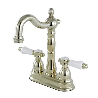 Kingston Brass KB1492BPL Bel-Air Two-Handle Bar Faucet, Polished Brass Same Day Shipping