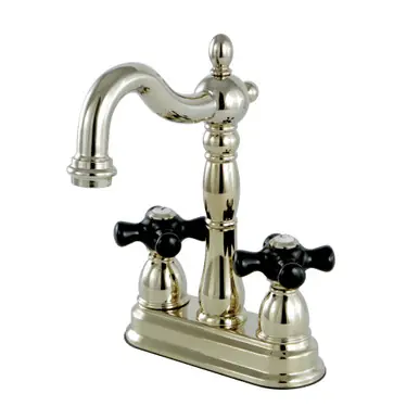 Hot Picks Kingston Brass KB1492PKX Duchess Two-Handle Bar Faucet, Polished Brass