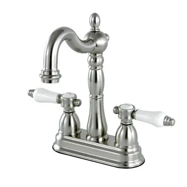 Kingston Brass KB1498BPL Bel-Air Two-Handle Bar Faucet, Brushed Nickel Latest