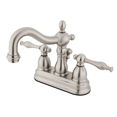 Affordable Kingston Brass KB1608NL 4 in. Centerset Bathroom Faucet, Brushed Nickel