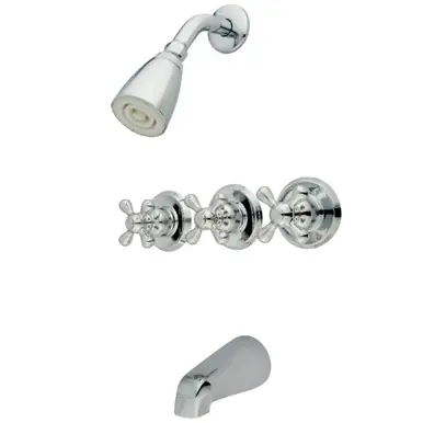 Kingston Brass KB231AX Tub and Shower Faucet, Polished Chrome Cheap