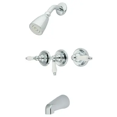 Kingston Brass KB231PL Tub and Shower Faucet, Polished Chrome Hot Picks