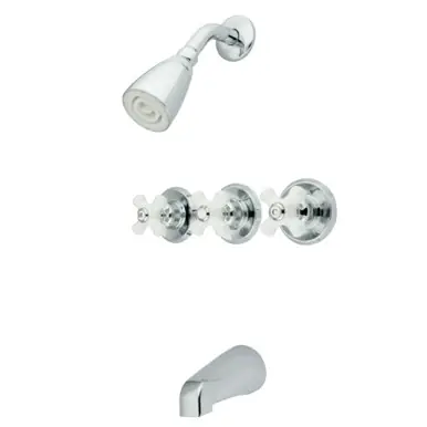 Kingston Brass KB231PX Tub and Shower Faucet, Polished Chrome Bulk Order