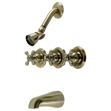 Kingston Brass KB233AXAB Victorian Tub and Shower Faucet, Antique Brass Latest