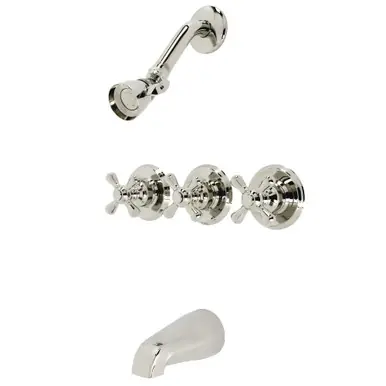 Kingston Brass KB236AXPN Victorian Tub and Shower Faucet, Polished Nickel New Arrival