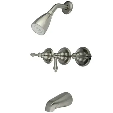 Kingston Brass KB238AL Magellan Tub & Shower Faucet, Brushed Nickel Buy Today