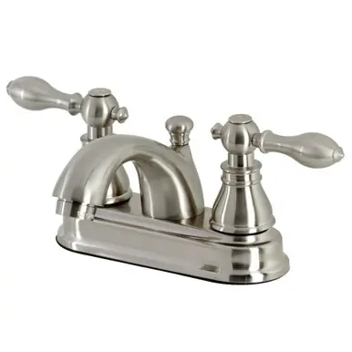 Affordable Kingston Brass KB2608ACL American Classic 4" Centerset Bathroom Faucet, Brushed Nickel