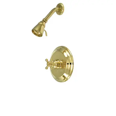 Hot Picks Kingston Brass KB2632BXSO Metropolitan Pressure Balanced Shower Faucet, Polished Brass