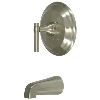 Free Delivery Kingston Brass KB2638MLTO Milano Tub Only, Brushed Nickel