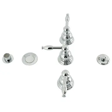 Exclusive Offer Kingston Brass KB321KL Knight Three-Handle Bidet Faucet, - Polished Chrome