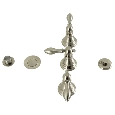 Worldwide Shipping Kingston Brass KB328ACL American Classic Three-Handle Bidet Faucet, - Brushed Nickel