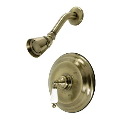 Buy Online Kingston Brass KB3633PLSO Restoration Pressure Balanced Shower Faucet, Antique Brass