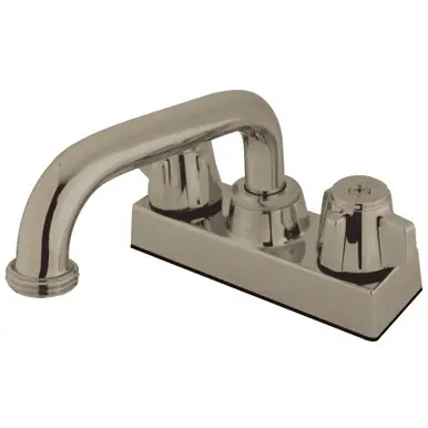 High Quality Kingston Brass KB471SN Two Handle Laundry Faucet, Brushed Nickel