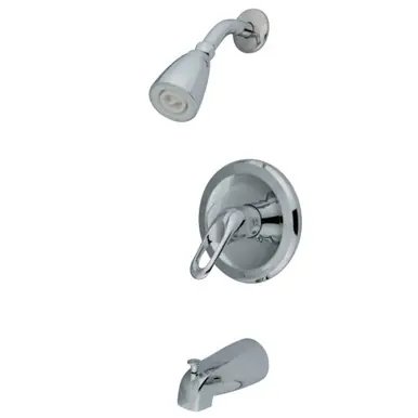 Kingston Brass KB531LP Tub and Shower Faucet, Polished Chrome Mega Sale