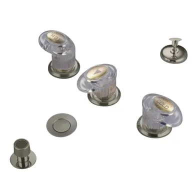 Best Choice Kingston Brass KB6318LL Legacy 3-Handle Bidet Faucet with Brass Pop-Up, Brushed Nickel