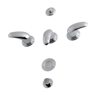Buy Today Kingston Brass KB6321LL Legacy 3-Handle Bidet Faucet with Brass Pop-Up, Polished Chrome