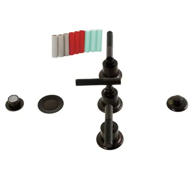 Free Returns Kingston Brass KB6325CKL Kaiser Three-Handle Bidet Faucet, - Oil Rubbed Bronze