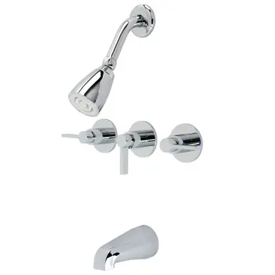 Fast Shipping Kingston Brass KB8131NDL Tub & Shower Faucet, Polished Chrome