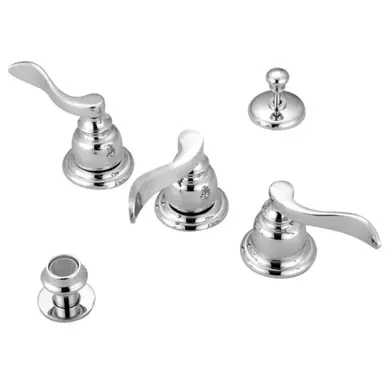 Budget Kingston Brass KB8321NFL NuWave French Bidet Faucet with Brass Pop-Up, Polished Chrome
