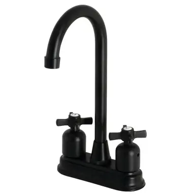 Direct From Factory Kingston Brass KB8490ZX Millennium Two Handle Bar Faucet, Matte Black