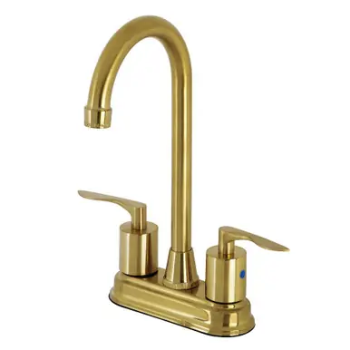 Wholesale Kingston Brass KB8497SVL Two-Handle 2-Hole Deck Mount Bar Faucet in Brushed Brass