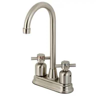 Flash Sale Kingston Brass KB8498DX Concord Two Handle Bar Faucet, Brushed Nickel