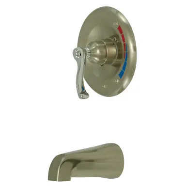 Bargain Kingston Brass KB8637FLTO Tub Only, Brushed Nickel/Polished Chrome