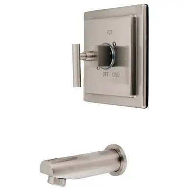 Viral Kingston Brass KB8658CQLTO Tub Only, Brushed Nickel