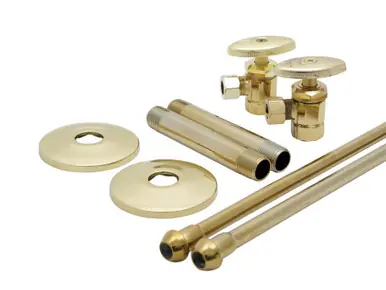 Trim To The Trade 4T-725-20 LAV SUPPLY SET 3/8" IPS X 3/8" OD ANGLE STOP- FLAT BLACK Exclusive