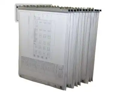 One Day Deal Alpine ADI617-WHI Large File Pivot Wall Rack for Blueprints, White