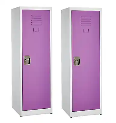 Alpine ADI629-01-PUR-2PK 48 in. H x 15 in. W Steel Single Tier Locker in Purple 2 Pack No Minimum Order