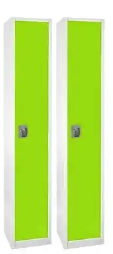 Alpine ADI629-201-GRN-2PK 72 in. x 12 in. x 12 in. 1-Compartment Steel Tier Key Lock Storage Locker in Green 2 Pack Direct From Factory
