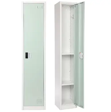 Alpine ADI629-201-MGRN-DL 72" H x 12" W Single Tier Steel Storage Locker with Digital Lock, Misty Green Special Offer