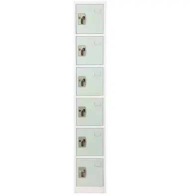 Alpine ADI629-206-MGRN Large 6 Door Locker Misty Green Crafted