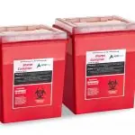 Affordable Alpine ADI998-03-02 8 Quart Flip Open Lid Needle Disposal Sharps Container 2 Pack