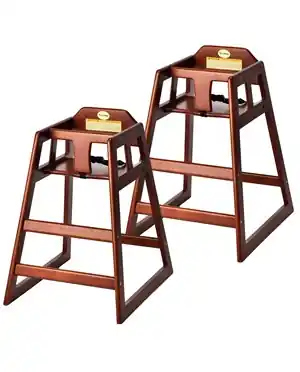Alpine ALP412-02-MA Baby High Chair Mahagony 2-pack Buy Direct