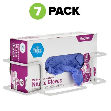 Sale Alpine ALP485-01-WHI-7pk Single Box Capacity Wire Wall Mount Glove Dispenser, White 7 Pack