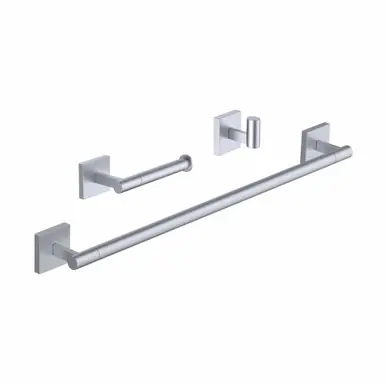 Seasonal Sale Fine Fixtures Colonia Bathroom Accessories 3 Pc Set - Satin Nickel - AC3SETSN