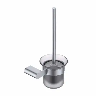 Mega Sale Fine Fixtures Bathroom Brush Set - Satin Nickel - Includes Wall Mount Holder - AC1BHSN